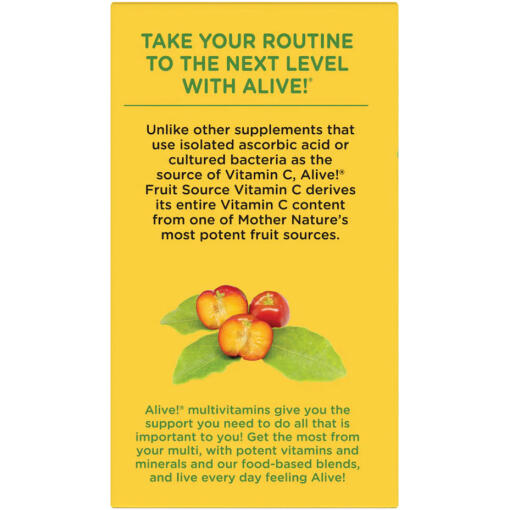 Nature's Way - Alive! Fruktkälla Vitamin C, 120 kapslar - Bild 9