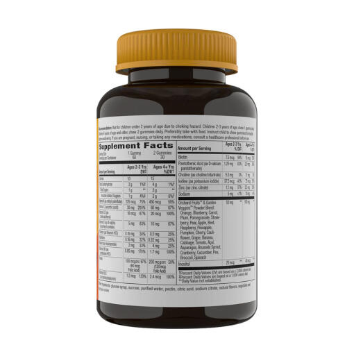 Nature's Way - Alive! Kids Multivitaminkarameller, 60 stycken, körsbär, apelsin & druva - Bild 7