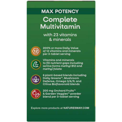 Nature's Way - Alive! Max3 Potency Multivitamin, 90 tabletter - Bild 10