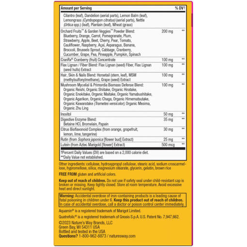 Nature's Way - Alive! Max3 Potency, kvinnors multivitamin, 90 tabletter - Bild 3
