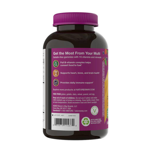Nature's Way - Alive! Kvinnor 50+ Multivitamin Gummies, 130 stycken, Blandade Bär - Bild 5