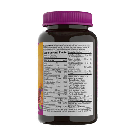 Nature's Way - Alive! Kvinnor 50+ Multivitamin Gummies, 60 stycken, Blandade Bär - Bild 4
