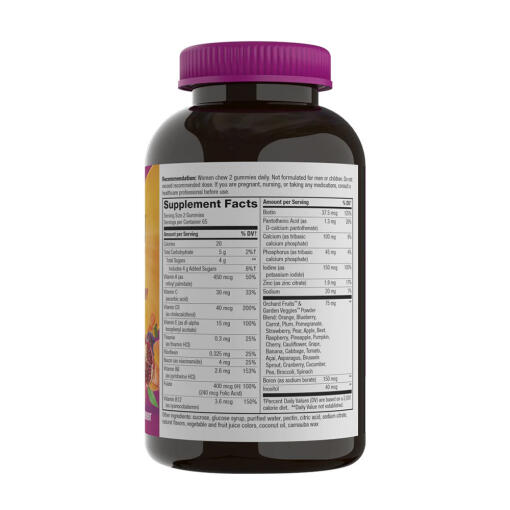 Nature's Way - Alive! Kvinnors Multivitamin Gummies, 130 stycken, Blandade Bär - Bild 4
