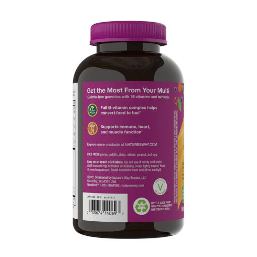 Nature's Way - Alive! Kvinnors Multivitamin Gummies, 150 stycken, Blandade Bär - Bild 3