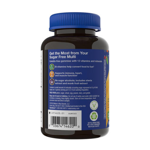 Nature's Way - Alive!® Sockerfria Multivitamin Gummies för Män, 50 stycken - Bild 8