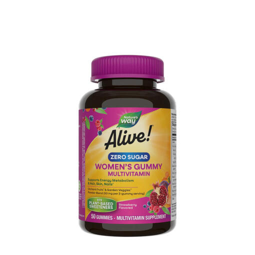 Nature's Way - Alive!® Sockerfria Multivitamingummin för Kvinnor, 50 stycken - Bild 2