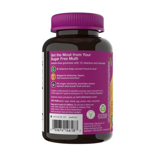 Nature's Way - Alive!® Sockerfria Multivitamingummin för Kvinnor, 50 stycken - Bild 5