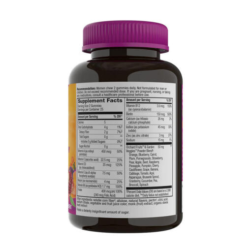 Nature's Way - Alive!® Sockerfria Multivitamingummin för Kvinnor, 50 stycken - Bild 7