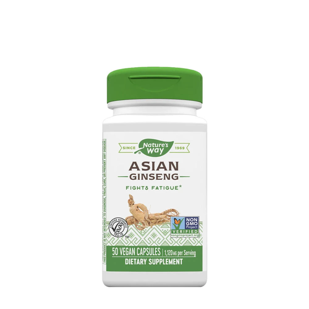 Natures Way - Asiatisk Ginseng, 50 kapslar | HälsokostGinseng | Apoteka