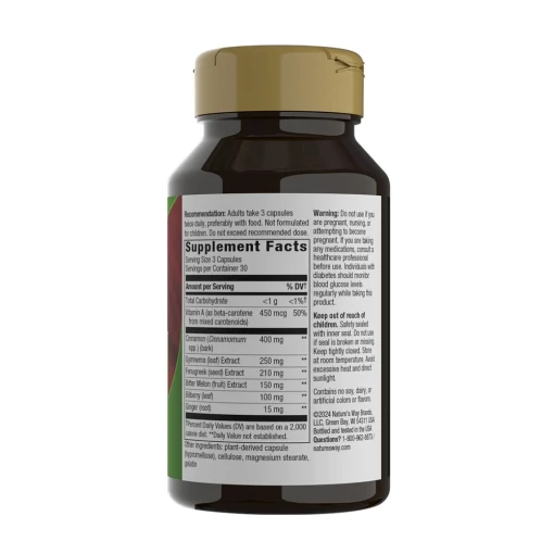 Nature's Way - Blood Sugar Manager, 90 kapslar - Bild 4