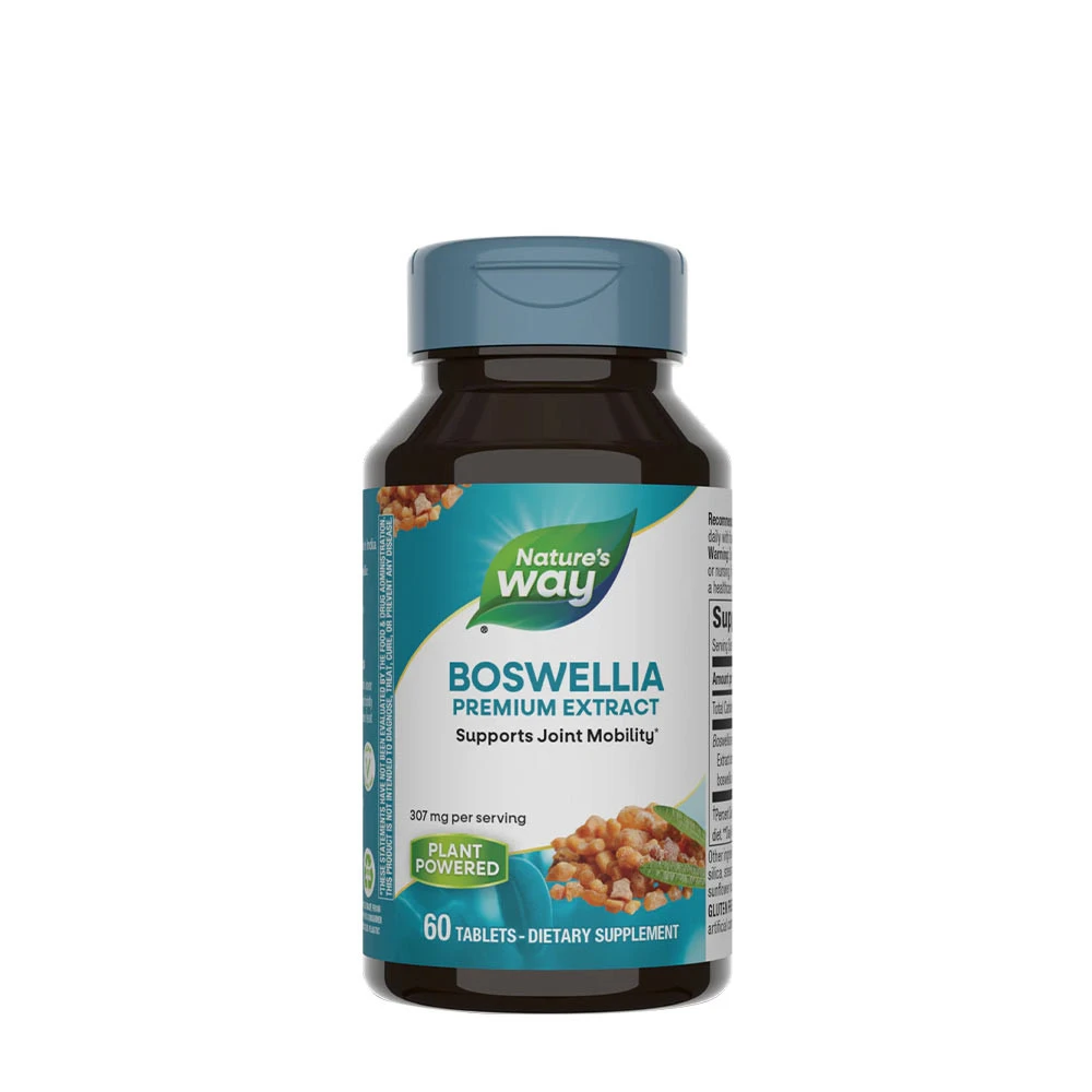 Natures Way - Boswellia Premium Extrakt, 60 tabletter | HälsokostStöd för ledernaÖrter och växtbaserade preparat | Apoteka