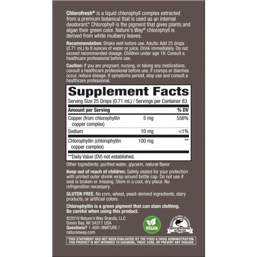 Natures Way - Chlorofresh Klorofyll Droppar, 59 ml - Bild 2