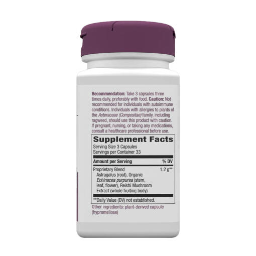 Natures Way - Echinacea, Astragalus & Reishi, 100 kapslar - Bild 2