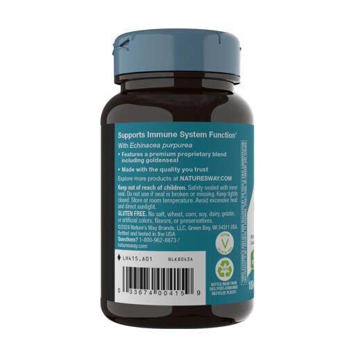 Natures Way - Echinacea Goldenseal Premium Blend, 100 kapslar - Bild 5