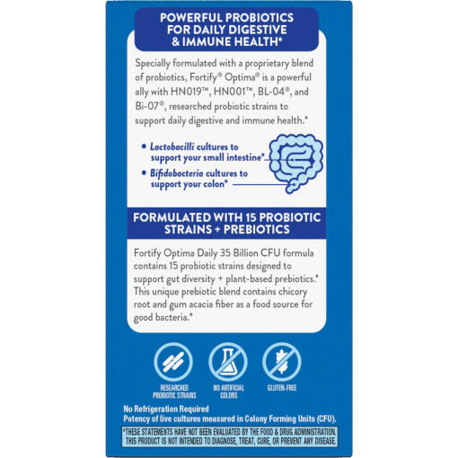Natures Way - Fortify Optima Probiotika + Prebiotika, 35 Miljarder, 60 Kapslar - Bild 8