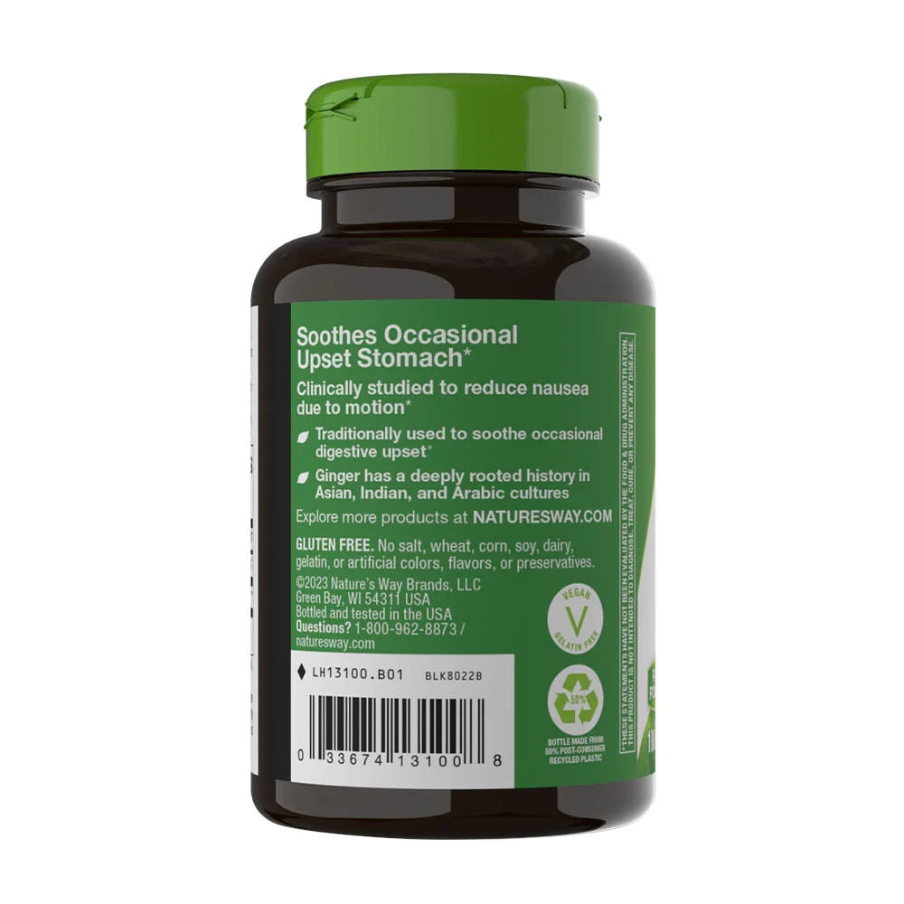 Natures Way - Ingefärsrot, 100 kapslar - Bild 9