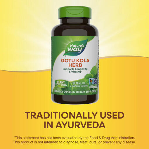 Natures Way - Gotu Kola Herb, 180 kapslar - Bild 14