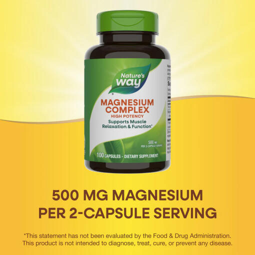 Natures Way - Magnesiumkomplex, 100 kapslar - Bild 7
