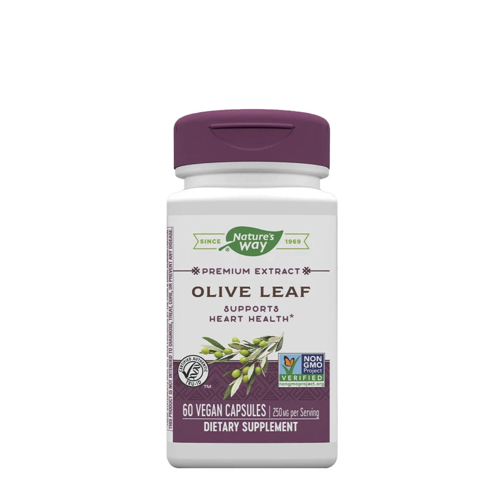 Natures Way - Olivbladsextrakt Premium, 60 kapslar | Hälsa och välbefinnandeHälsokostÖrter och växtbaserade preparat | Apoteka