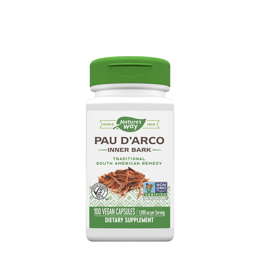 Natures Way - Pau dArco Inre Bark, 180 Kapslar | Hälsa och välbefinnandeHälsokostÖrter och växtbaserade preparat | Apoteka