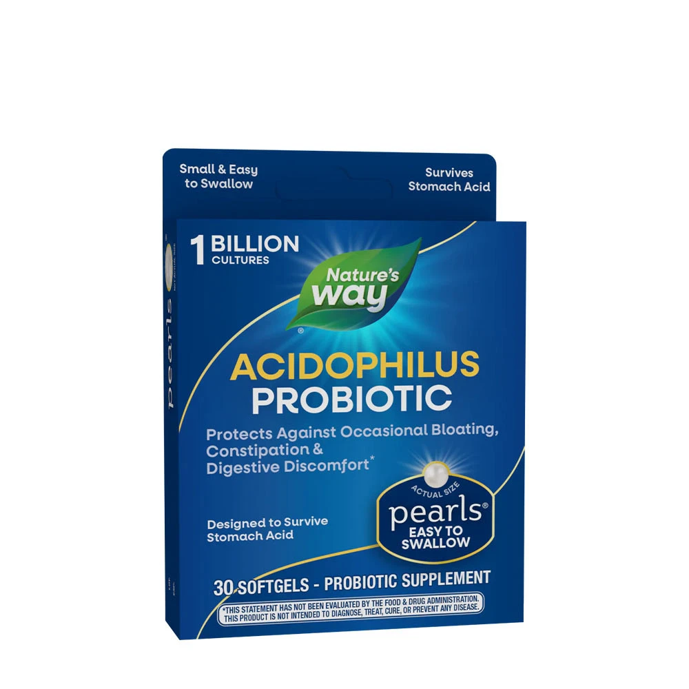 Natures Way Probiotic Pearls® Acidophilus (30 Softgels)