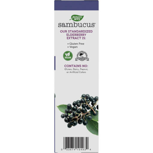 Natures Way - Sambucus Droppar, 30 ml, Fläderbär - Bild 8