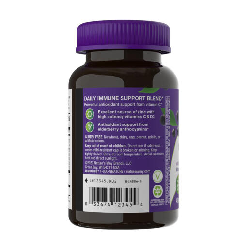 Natures Way - Sambucus Gummies, 60 stycken - Bild 3