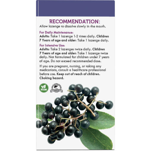 Natures Way - Sambucus Originalpastiller, 30 st, Fläderbär - Bild 6