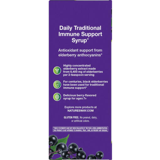 Natures Way - Sambucus Traditionell Immunsirap, 120 ml - Bild 6