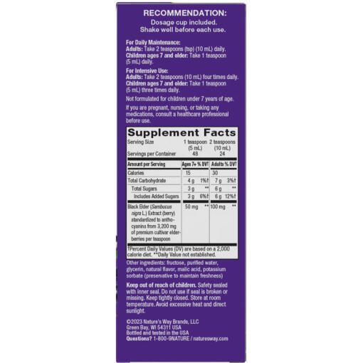 Natures Way - Sambucus Traditionell Immunstärkande Sirap, 240 ml - Bild 2