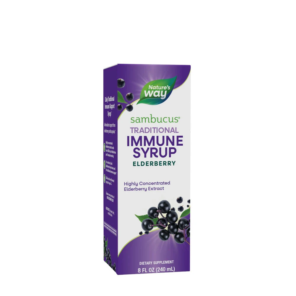 Natures Way - Sambucus Traditionell Immunstärkande Sirap, 240 ml | Hälsa och välbefinnandeImmunförsvaretHälsokostÖrter och växtbaserade preparat | Apoteka