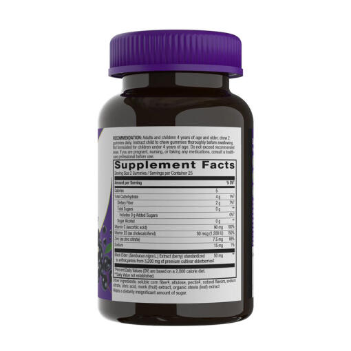 Natures Way - Sambucus Immunstärkande Gummies utan Socker, 50 stycken - Bild 2