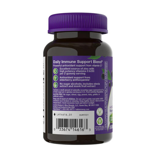 Natures Way - Sambucus Immunstärkande Gummies utan Socker, 50 stycken - Bild 8
