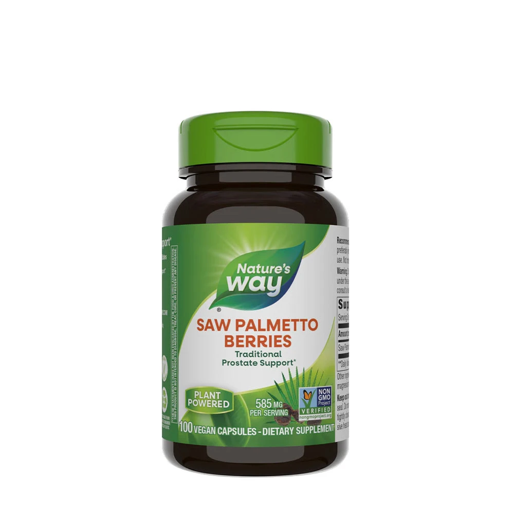 Natures Way - Saw Palmetto Bär, 100 kapslar | Hälsa och välbefinnandeSexuell hälsaÖrttillskottHälsokost | Apoteka