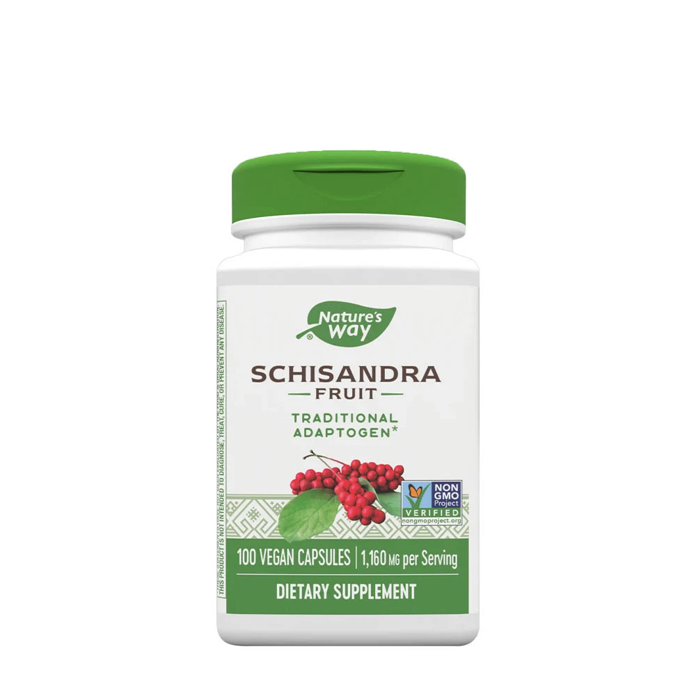 Natures Way - Schisandrafrukt, 100 kapslar | HälsokostÖrter och växtbaserade preparat | Apoteka
