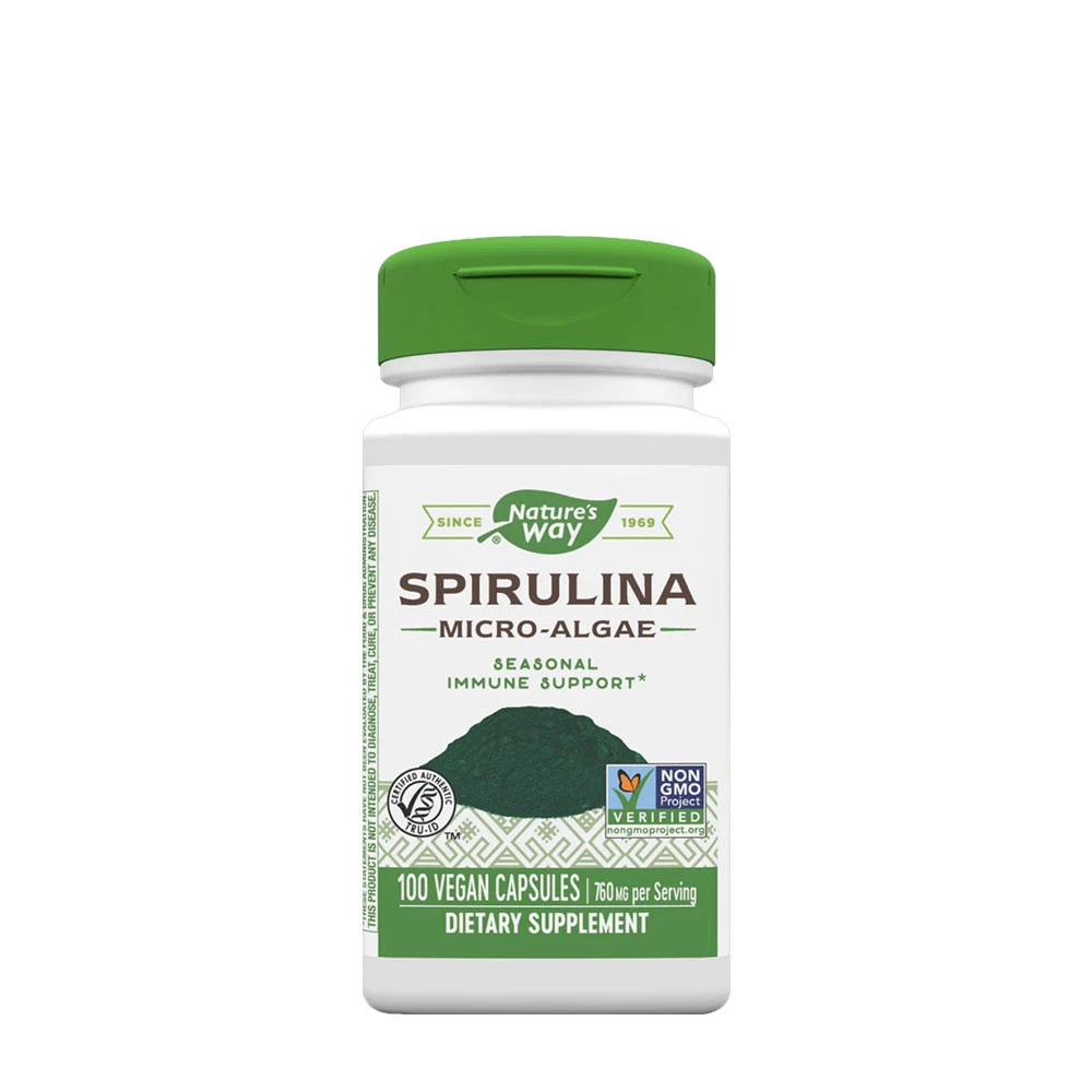 Natures Way - Spirulina, 100 kapslar | Vitaminer och MineralerHälsokostSpirulina | Apoteka