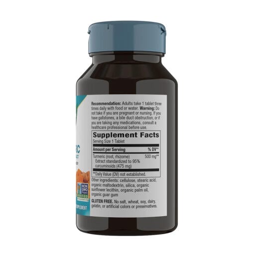 Natures Way - Gurkmeja Premium Extrakt, 60 tabletter - Bild 2