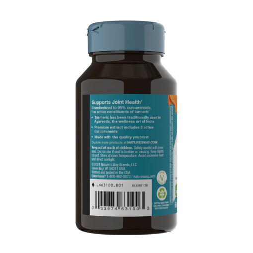 Natures Way - Gurkmeja Premium Extrakt, 60 tabletter - Bild 9
