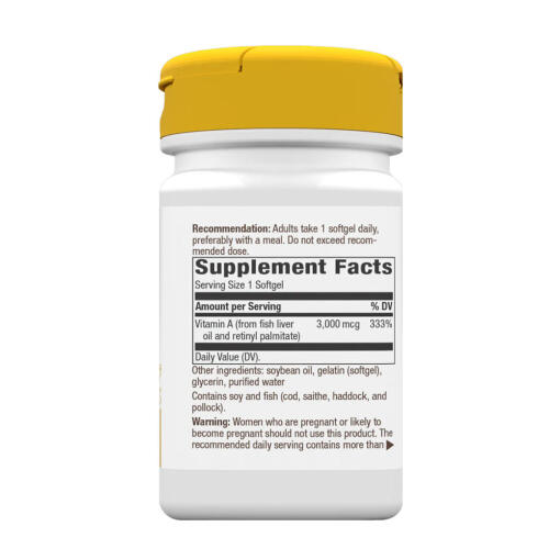 Natures Way - Vitamin A, 100 mjukkapslar - Bild 2