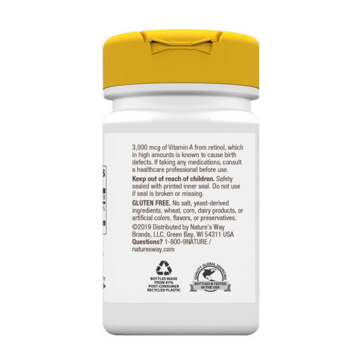 Natures Way - Vitamin A, 100 mjukkapslar - Bild 8