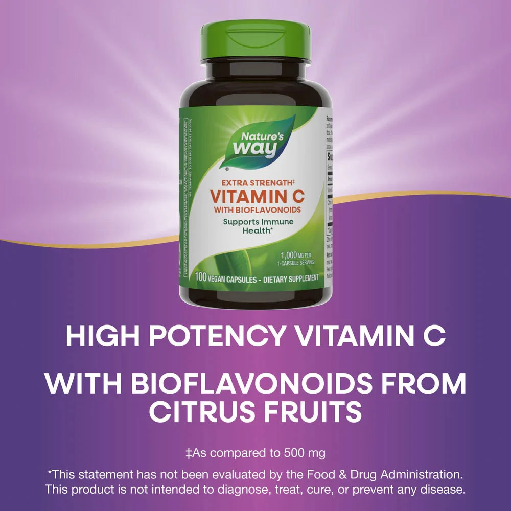 Natures Way - Vitamin C med Bioflavonoider, 100 Kapslar - Bild 11