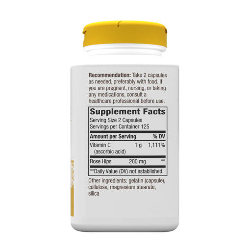 Natures Way - Vitamin C med Nypon, 250 Kapslar - Bild 2