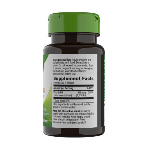 Natures Way - Vitamin D3, 120 mjukkapslar - Bild 2