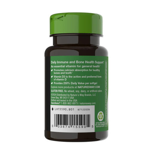 Natures Way - Vitamin D3, 120 mjukkapslar - Bild 9
