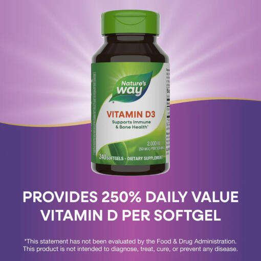 Natures Way - Vitamin D3, 240 mjukkapslar - Bild 11