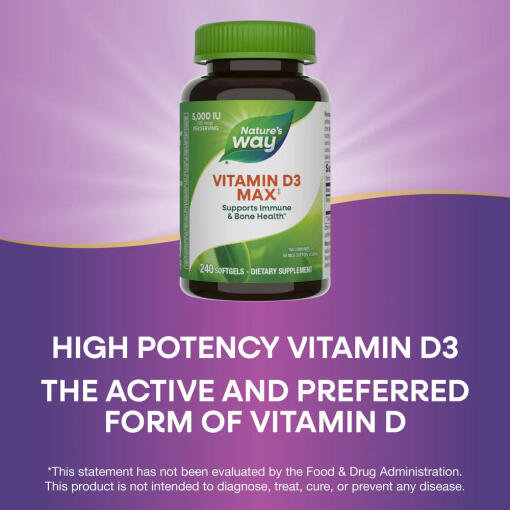 Natures Way - Vitamin D3 Max, 240 mjukkapslar - Bild 11