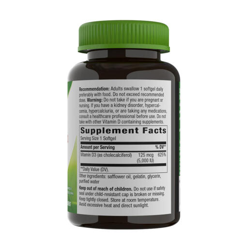 Natures Way - Vitamin D3 Max, 240 mjukkapslar - Bild 4