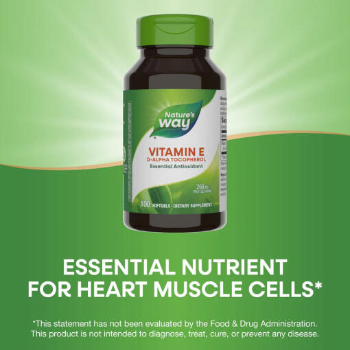 Natures Way - Vitamin E D-Alpha Tocopherol, 100 mjukkapslar - Bild 7