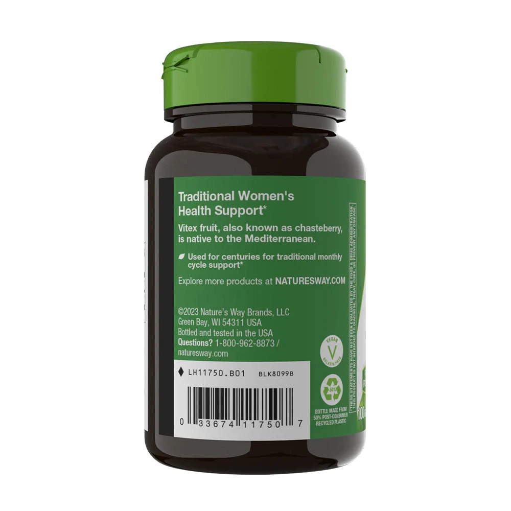 Natures Way - Vitex Fruit, 100 kapslar - Bild 9