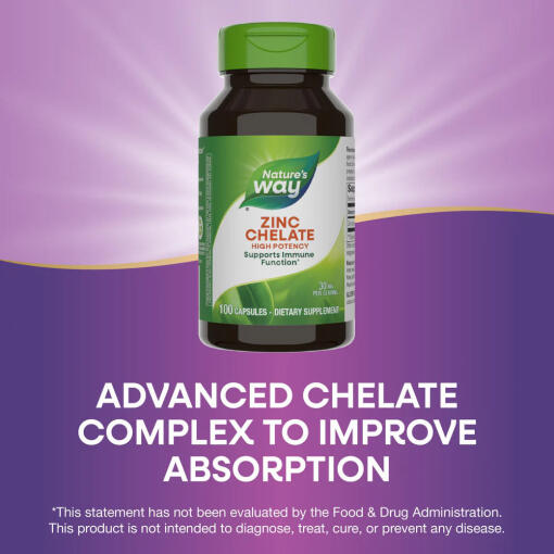 Natures Way - Zinc Chelate, 100 kapslar - Bild 7